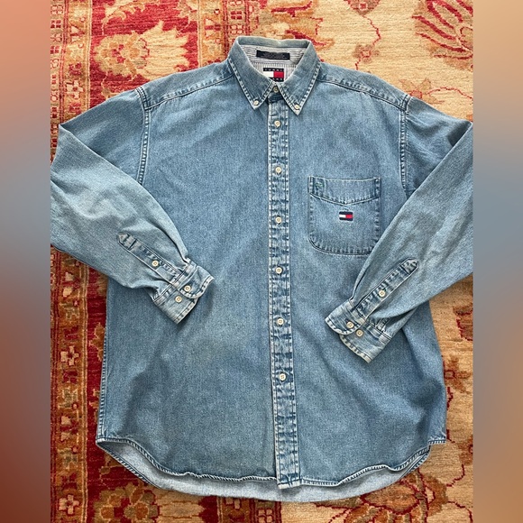 Vintage Tommy Hilfiger Denim Button Down - Picture 1 of 4